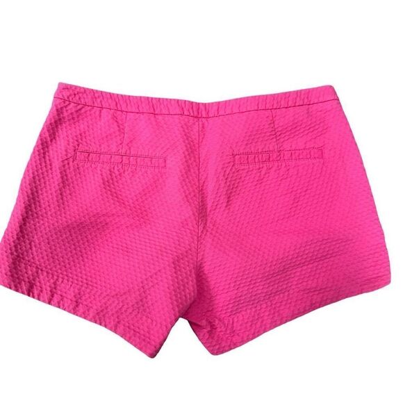 Lilly Pulitzer Adie Shorts Side Zip Bright Pink Size 4 100% cotton - Picture 2 of 7